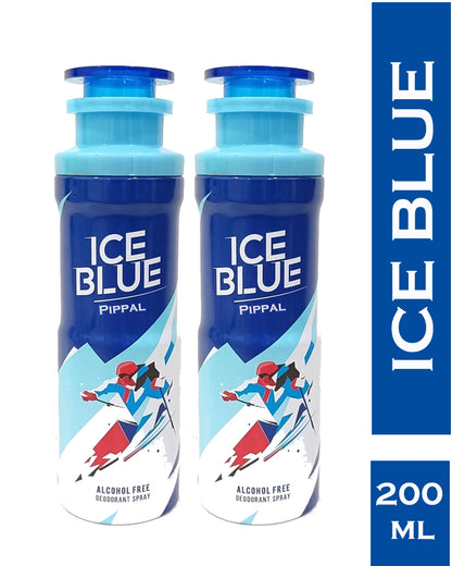 Ice Blue Alcohool Free DeoDorant Spray 200ml (Pack of 2)